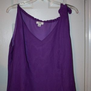 Purple sleeveless shirt